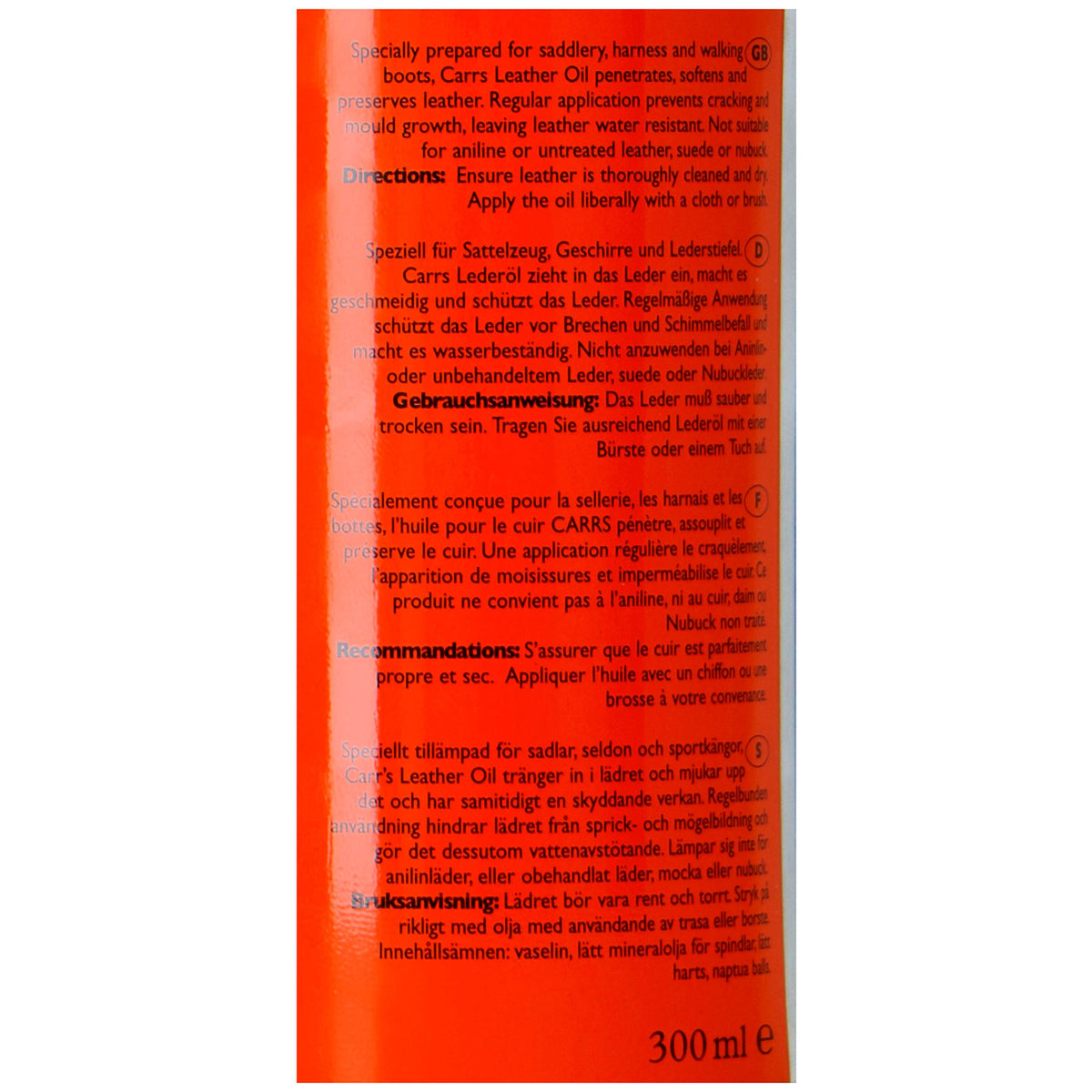 Carr & Day & Martin Olio per Cuoio Carrs Leather Oil