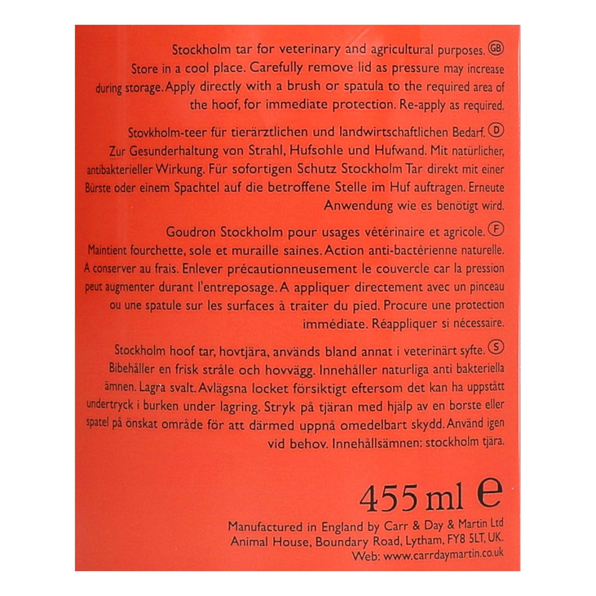 Carr & Day & Martin Catrame per Zoccoli Vanner Prest Stockholm Tar