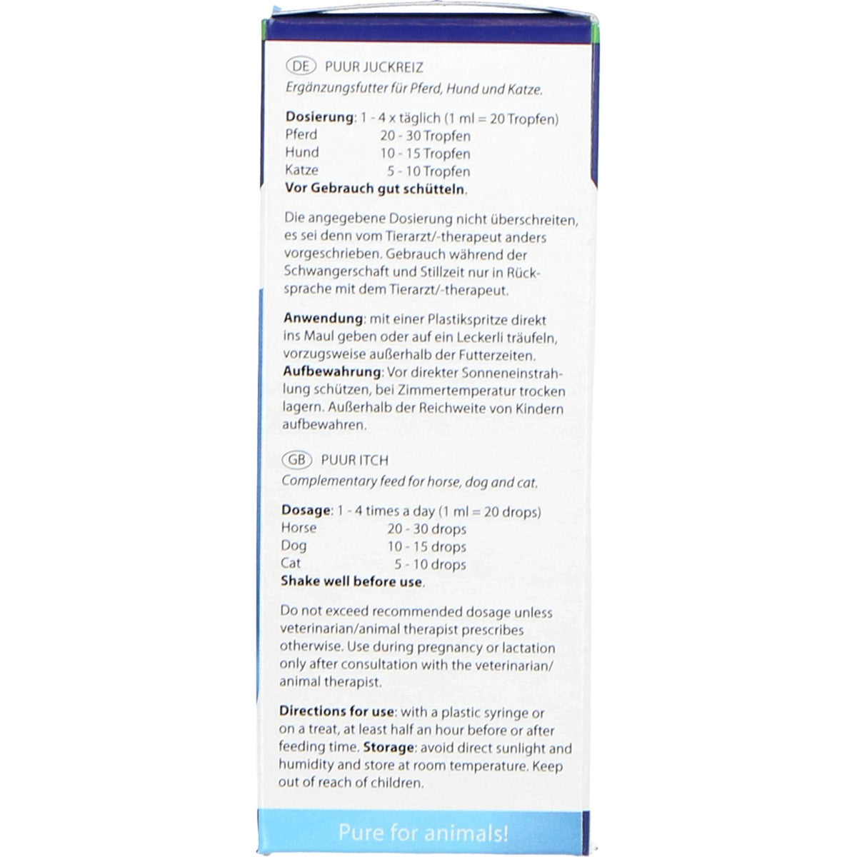 PUUR Dermatologia/prurito Cane/Coniglio/Cavallo