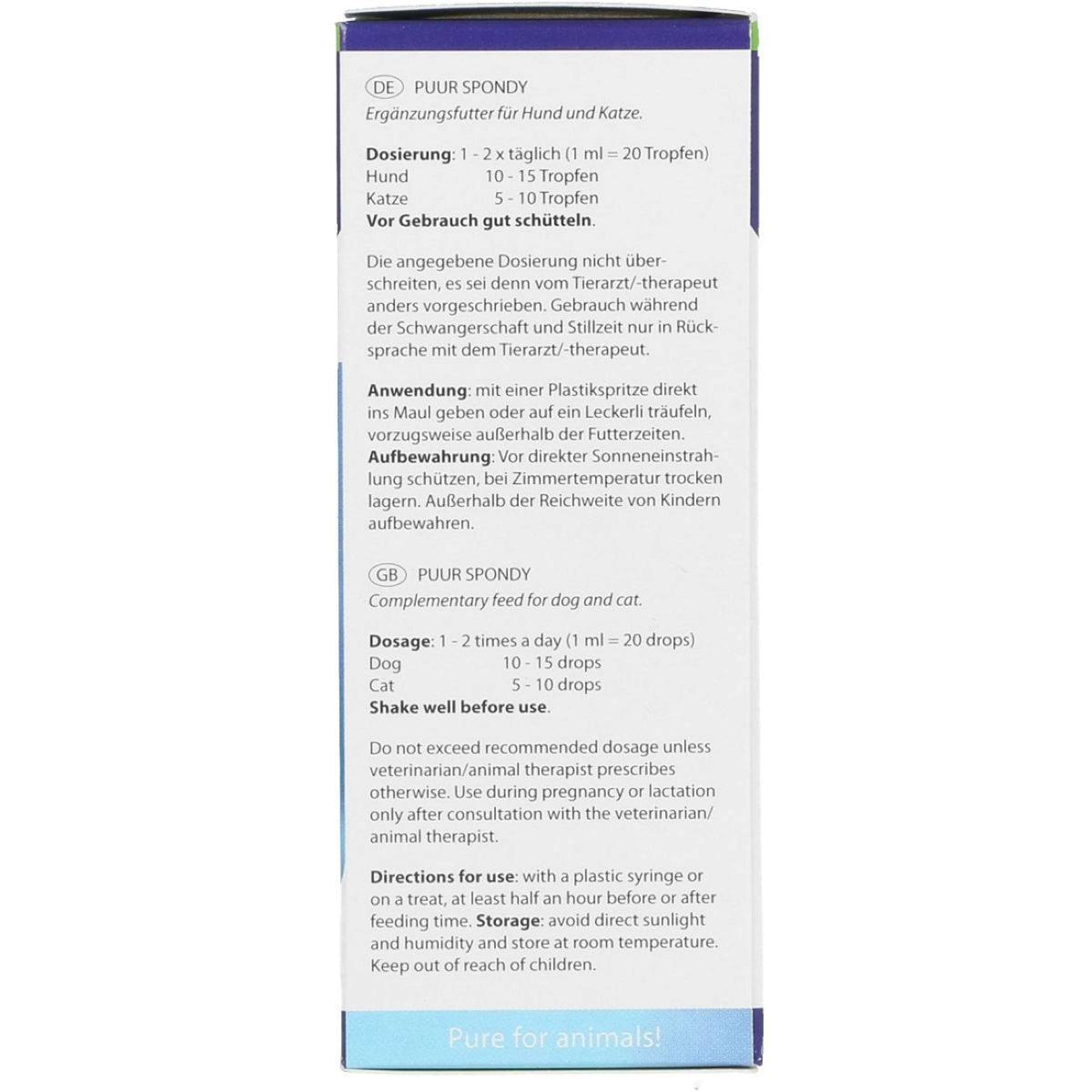 PUUR Spondy Cane e Gatto