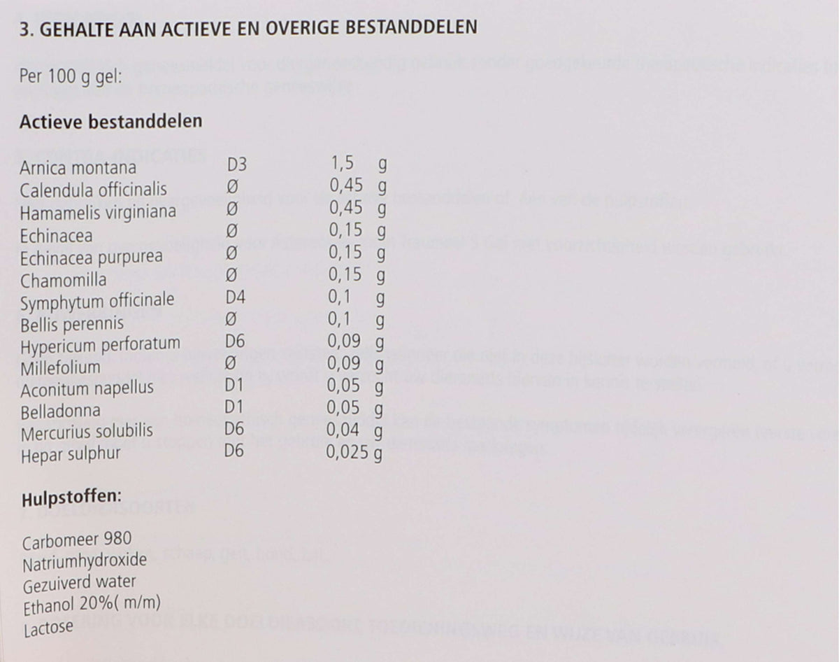 Traumeel Molto S Bianco