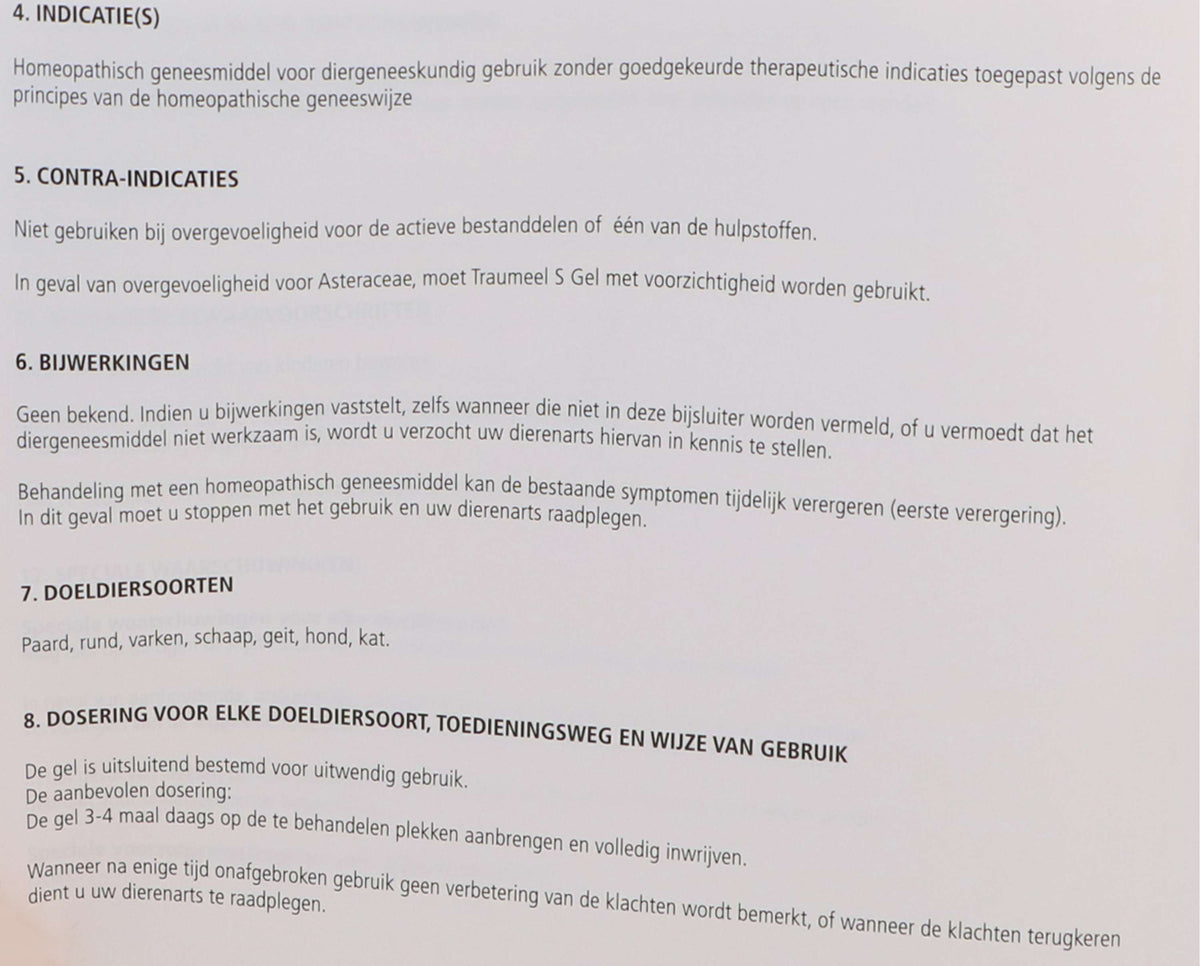 Traumeel Molto S Bianco