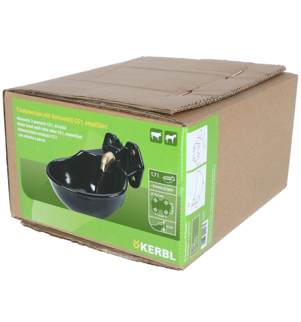 Kerbl Abbeveratoio a valvola Eurohorse G51