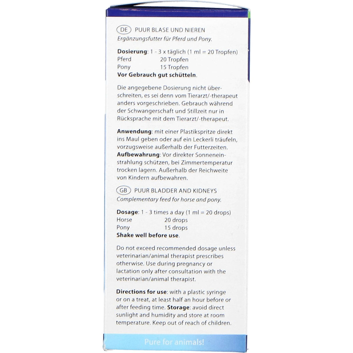 PUUR Urogeni / Vescica e Reni Cavallo e Pony