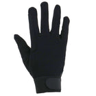 Covalliero Guanti da equitazione in cotone jersey Nero