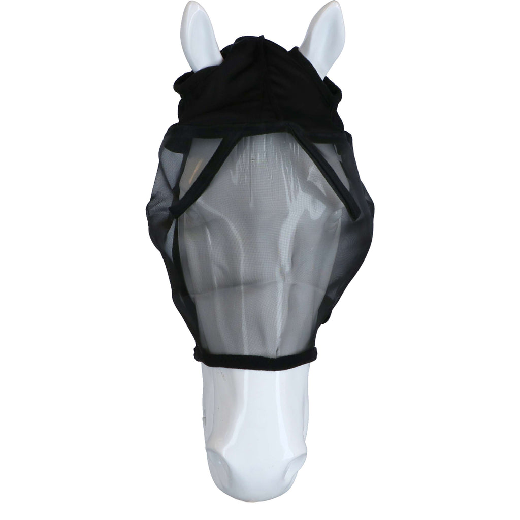 Kerbl Maschera antimosche con apertura per orecchie Nero