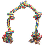 Beeztees Flossytoy Colorato 5 Nodi Arcobaleno