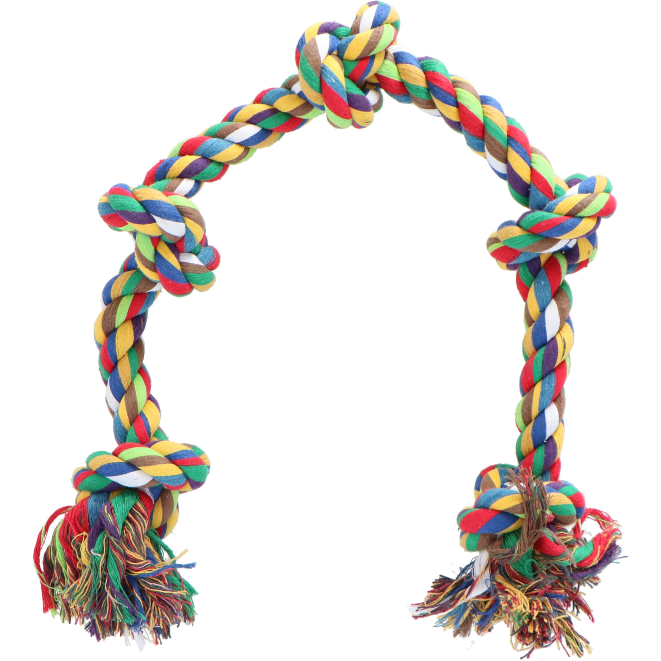 Beeztees Flossytoy Colorato 5 Nodi Arcobaleno Beeztees Flossytoy Colorato 5 Nodi Arcobaleno