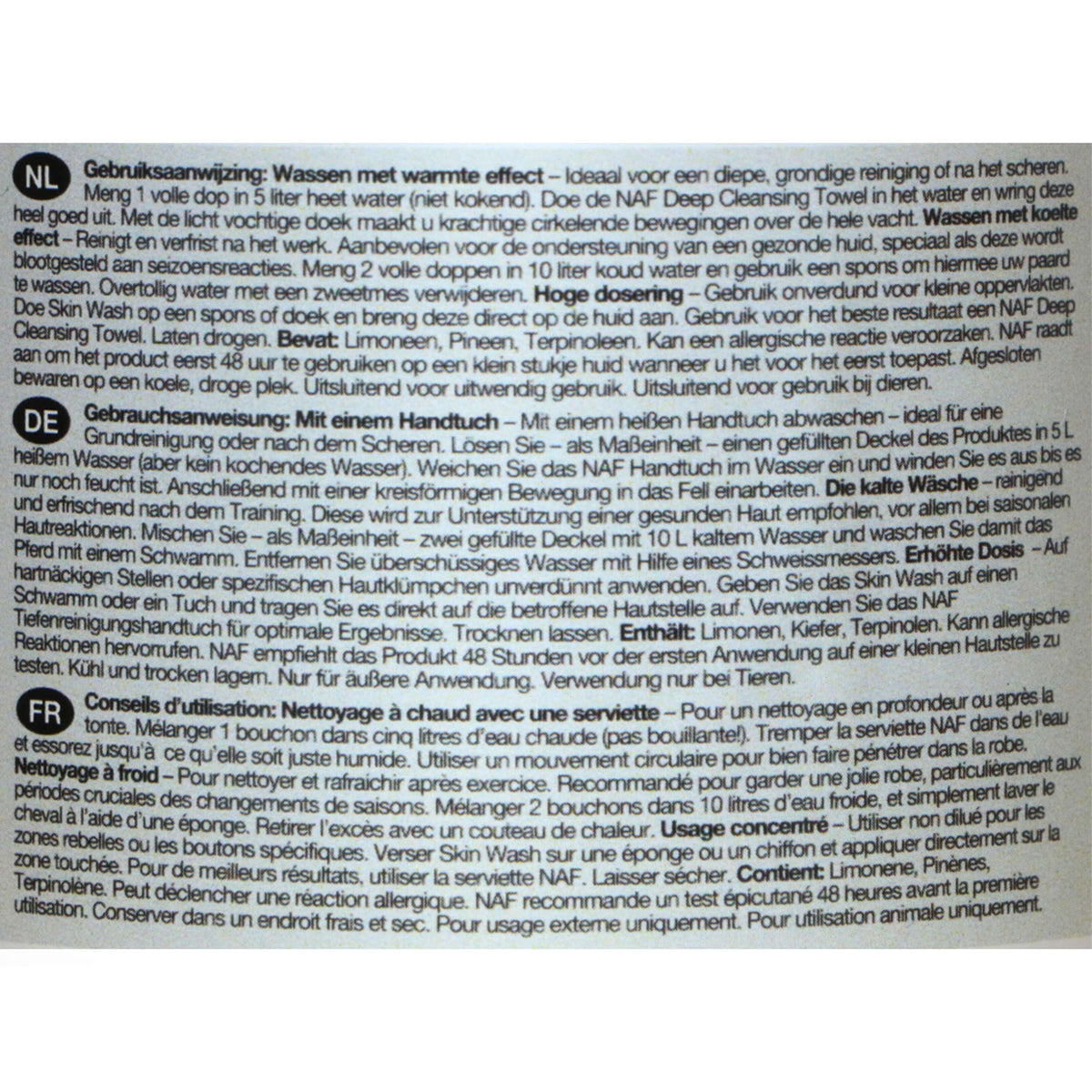 NAF Adoro la PELLE in cui si trova Skin Wash