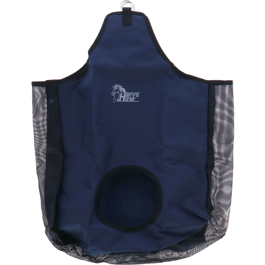 Harry's Horse Borsa per Fieno con Inserto in Rete Navy
