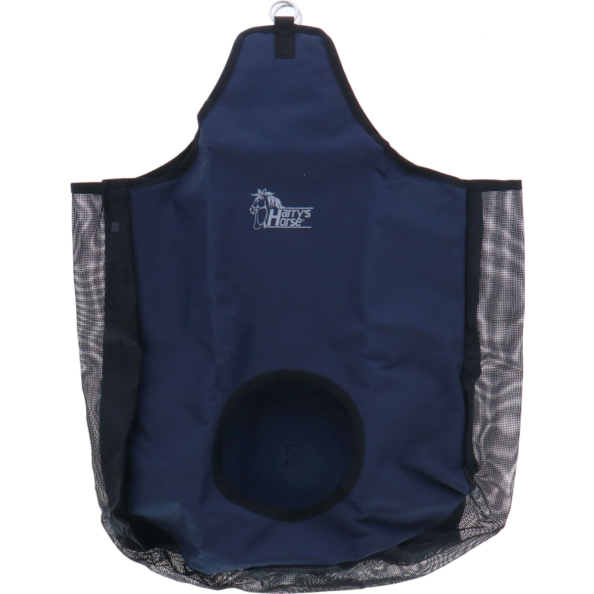 Harry's Horse Borsa per Fieno con Inserto in Rete Navy