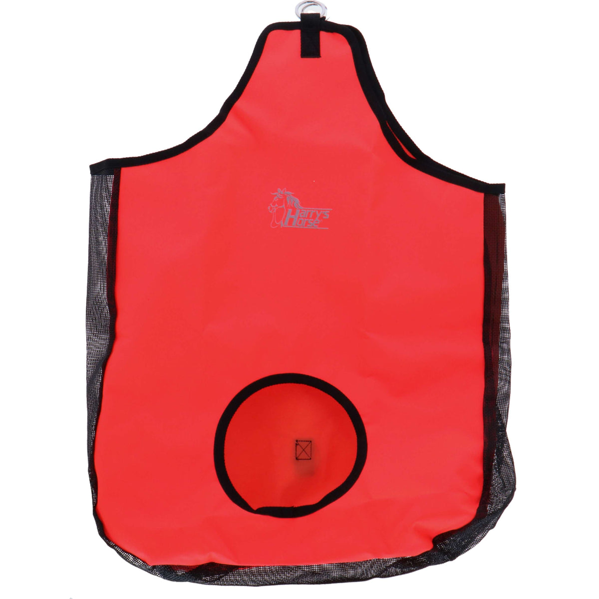 Harry's Horse Borsa per Fieno con Inserto in Rete Arancia
