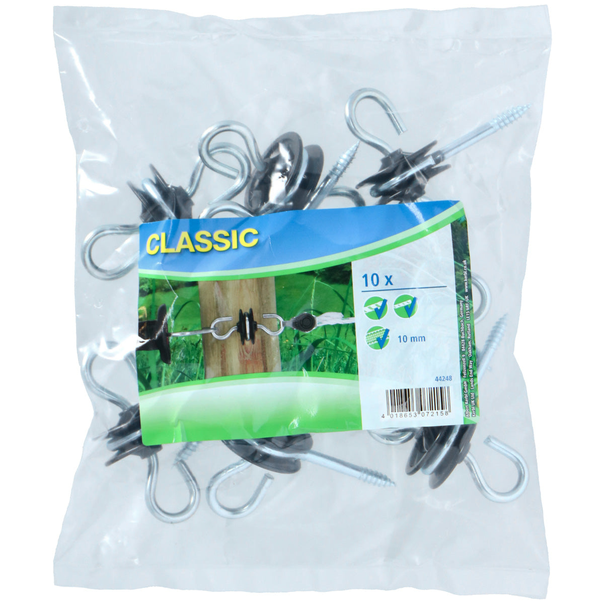 Ako Isolatore per maniglia zincato 2 ganci 10 pezzi