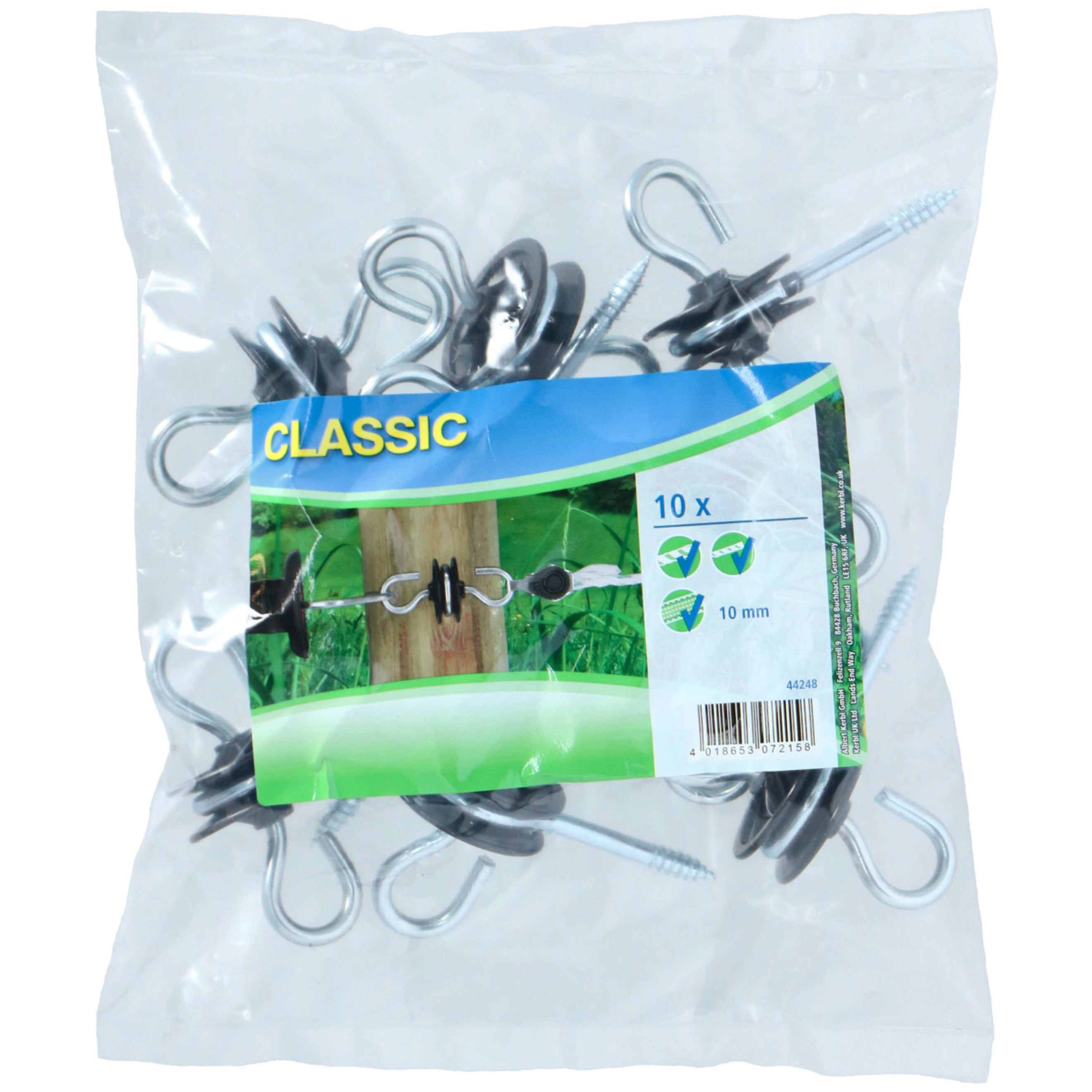 Agradi Power Isolatore per maniglia zincato 2 ganci 10 pezzi Agradi Power Isolatore per maniglia zincato 2 ganci 10 pezzi