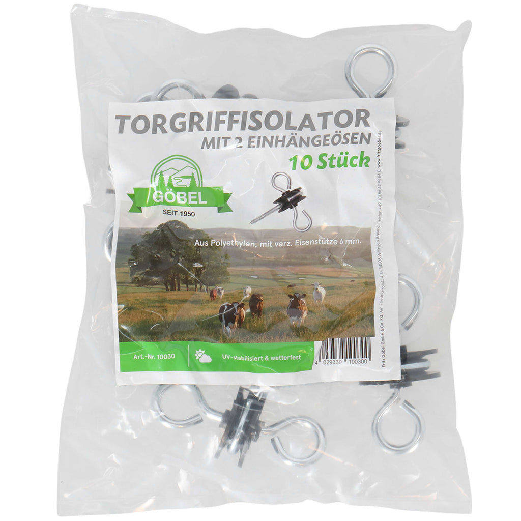 Agradi Power Isolatore per maniglia zincato 2 ganci 10 pezzi
