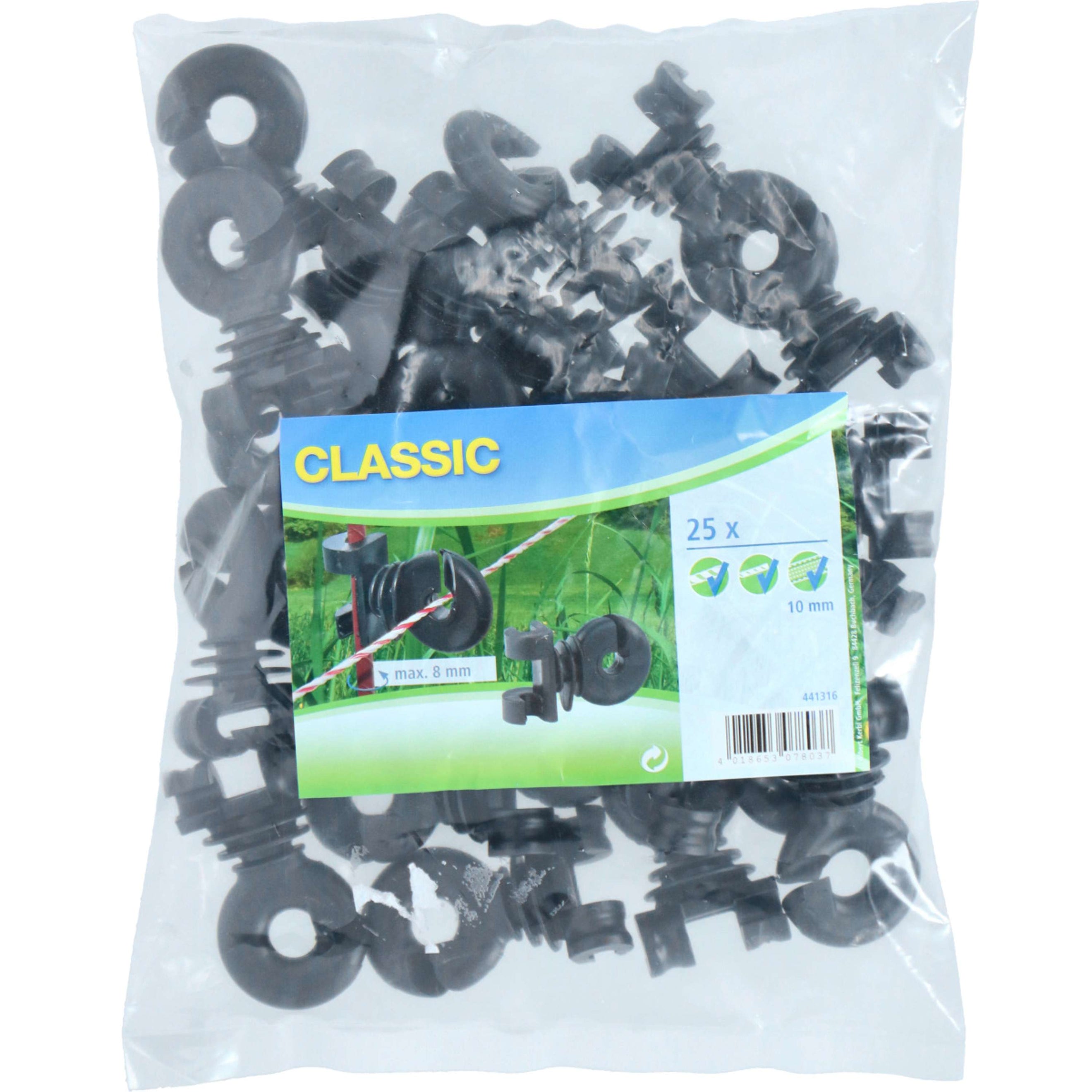 Ako Isolator per Palo di Acciaio Rotondo