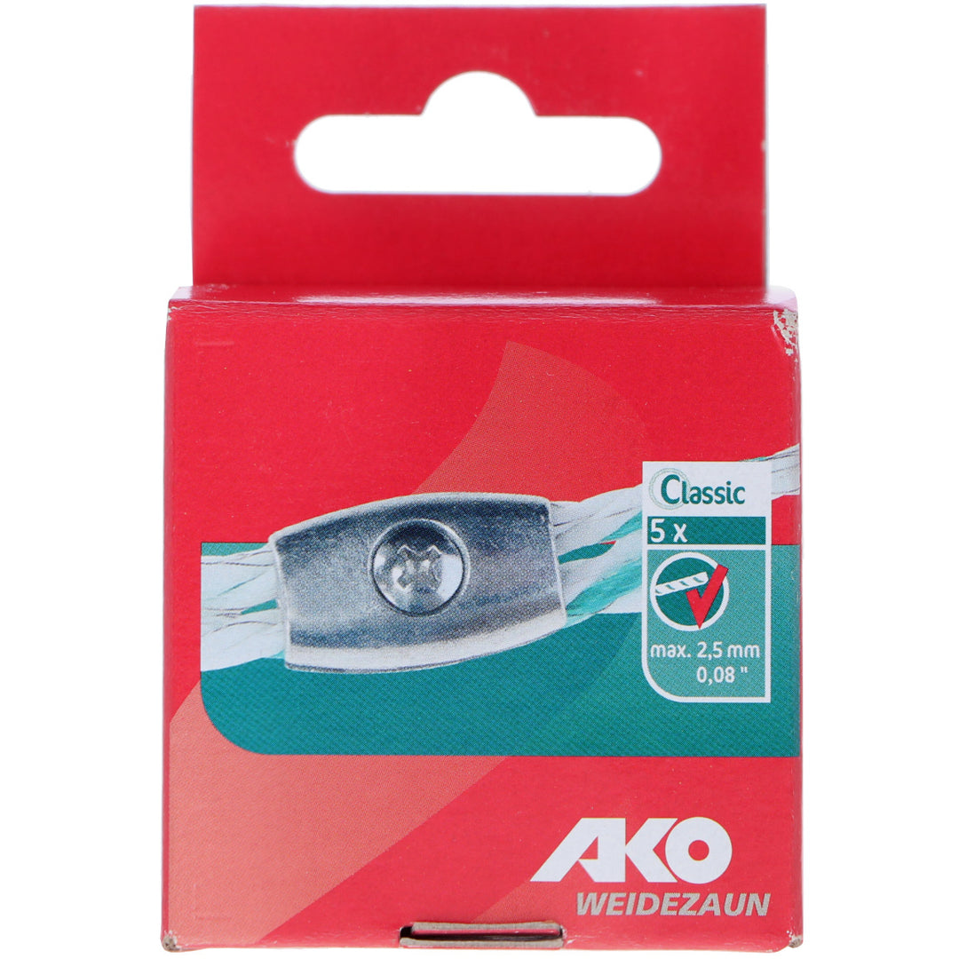 Ako Morsetti per corda zincati 2,5mm 5 pezzi