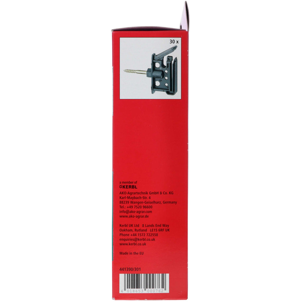 Clip Insulator Maxi Tape/Rope 6mm vite 30 pezzi
