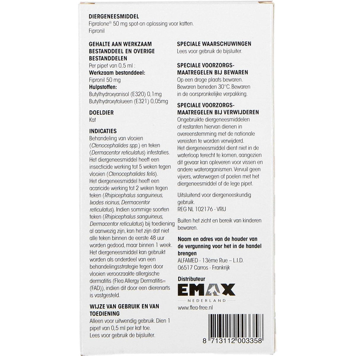 Flea Free Trattamento Anti-Pulci Flea Free Fiproline Spot On