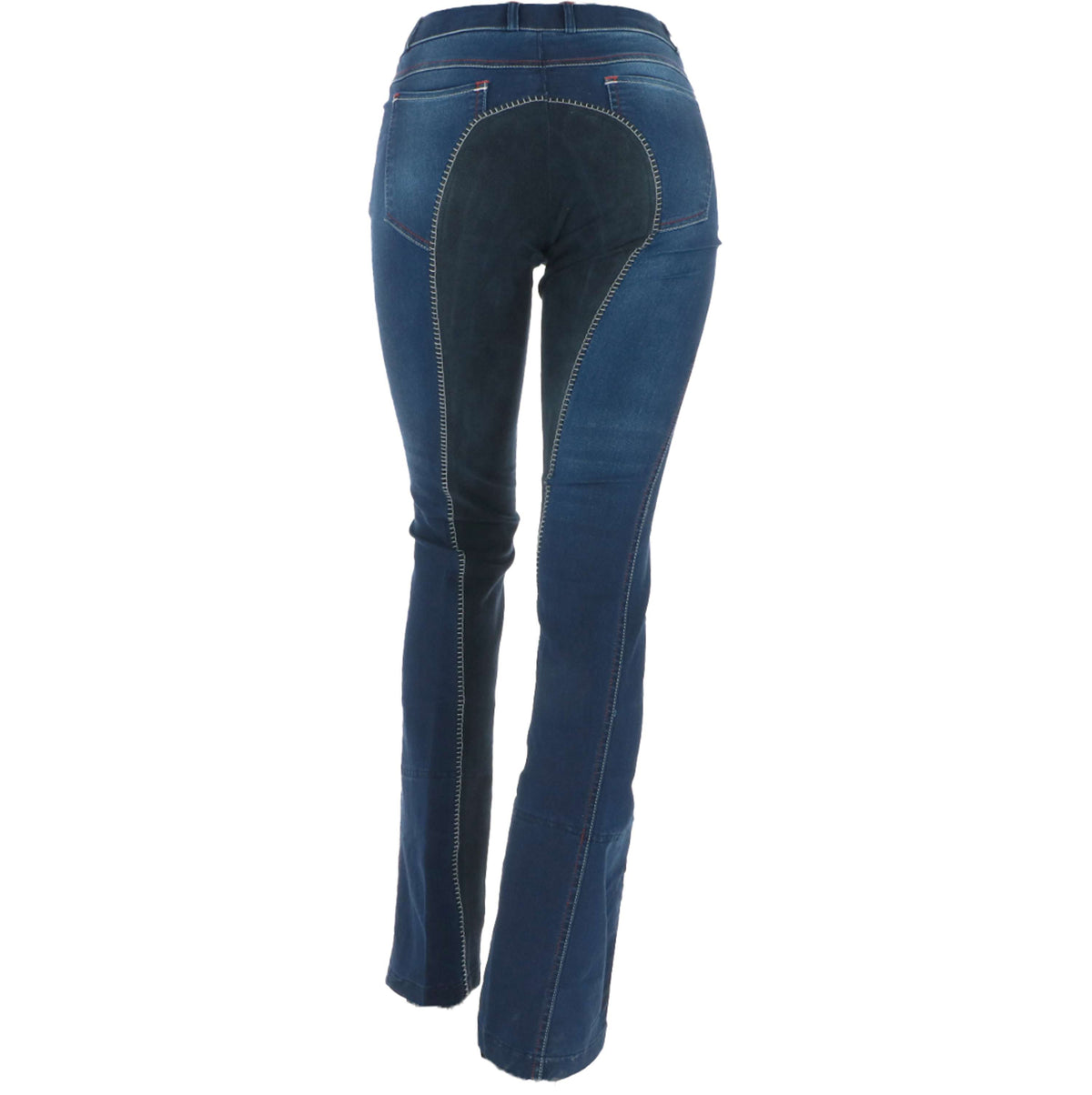 HKM Pantaloni da Equitazione Summer Denim Jeans Blu/Blu scuro