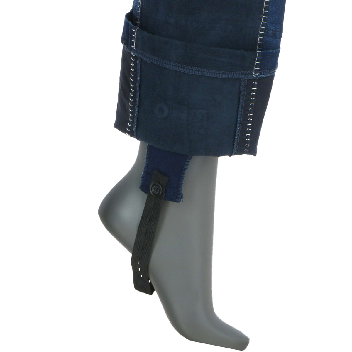 HKM Pantaloni da Equitazione Summer Denim Jeans Blu/Blu scuro