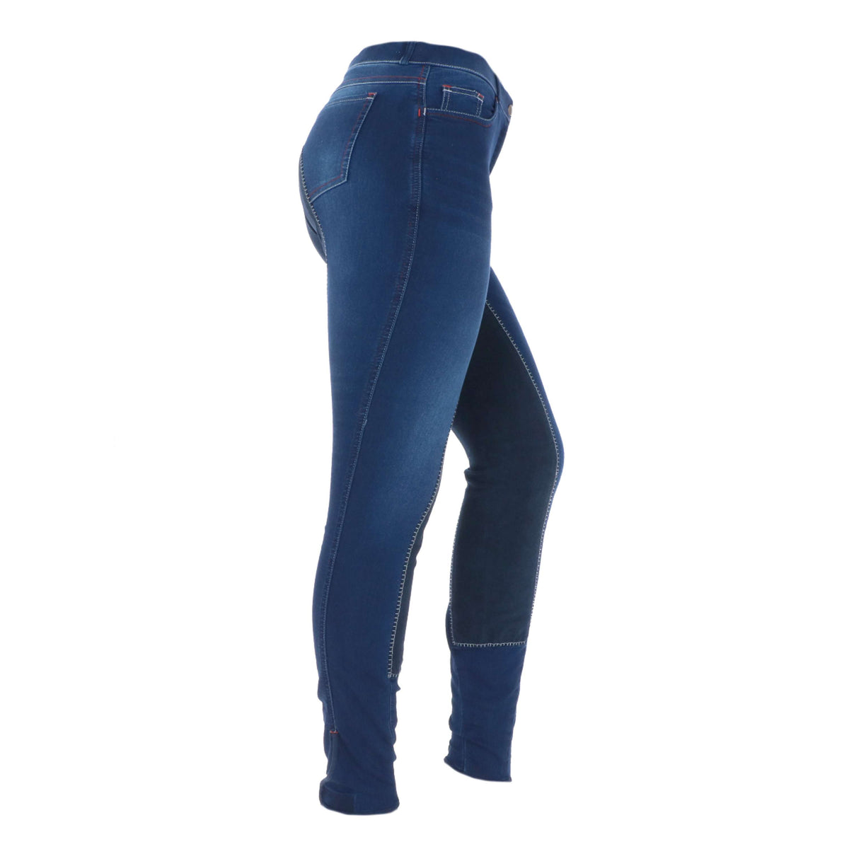 HKM Pantaloni da Equitazione Summer Denim Jeans blu