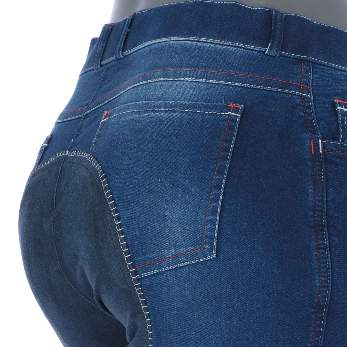 HKM Pantaloni da Equitazione Summer Denim Jeans blu