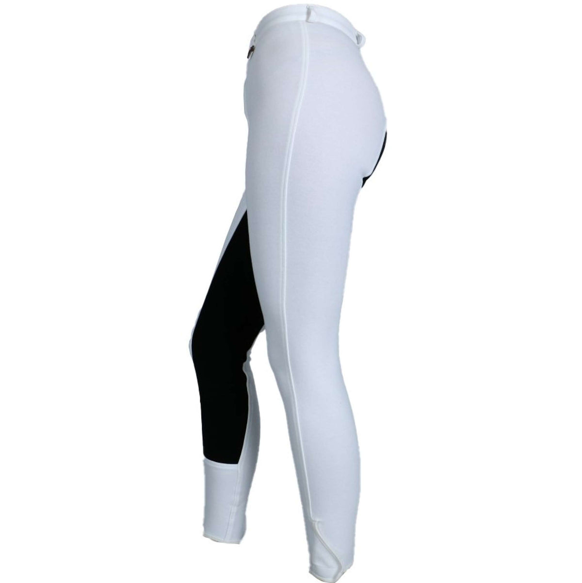 HKM Pantaloni da Equitazione Basic Bianco/Nero