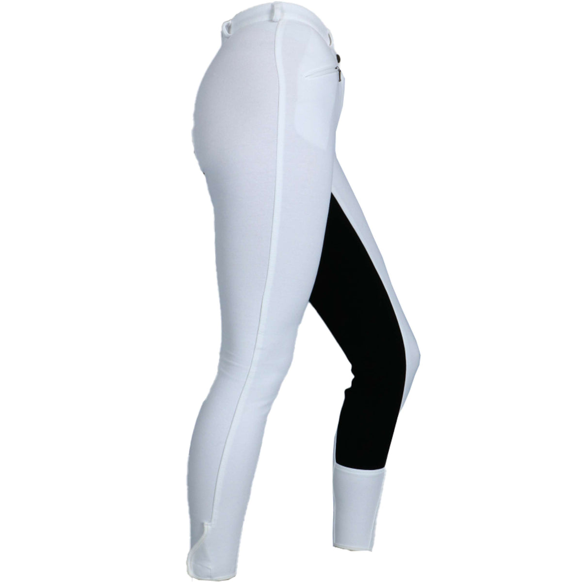 HKM Pantaloni da Equitazione Basic Bianco/Nero