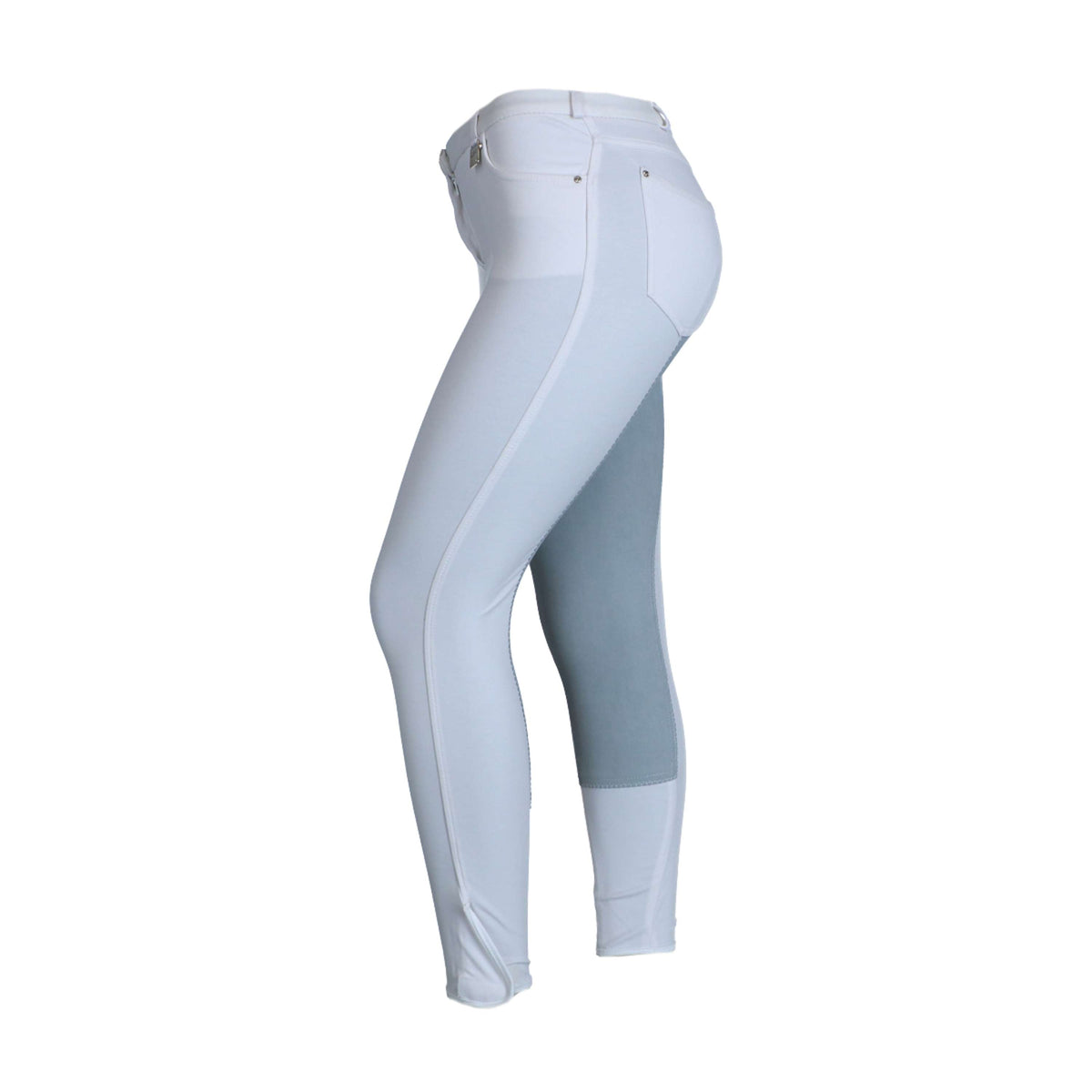 HKM Pantaloni da Equitazione Comfort Fit Bianco