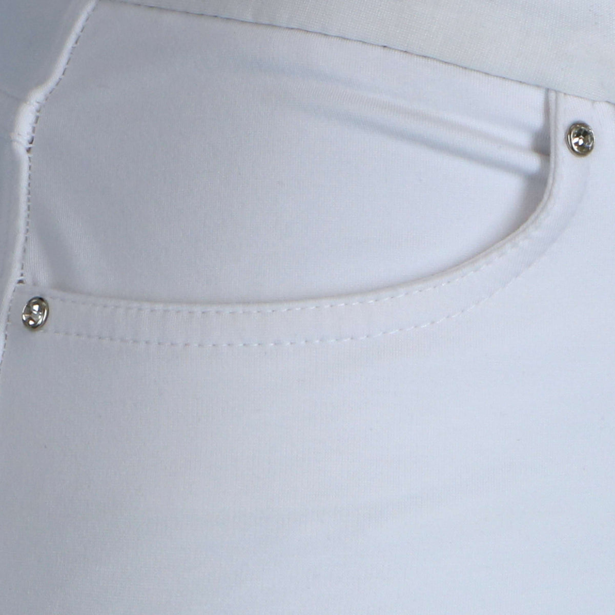 HKM Pantaloni da Equitazione Comfort Fit Bianco