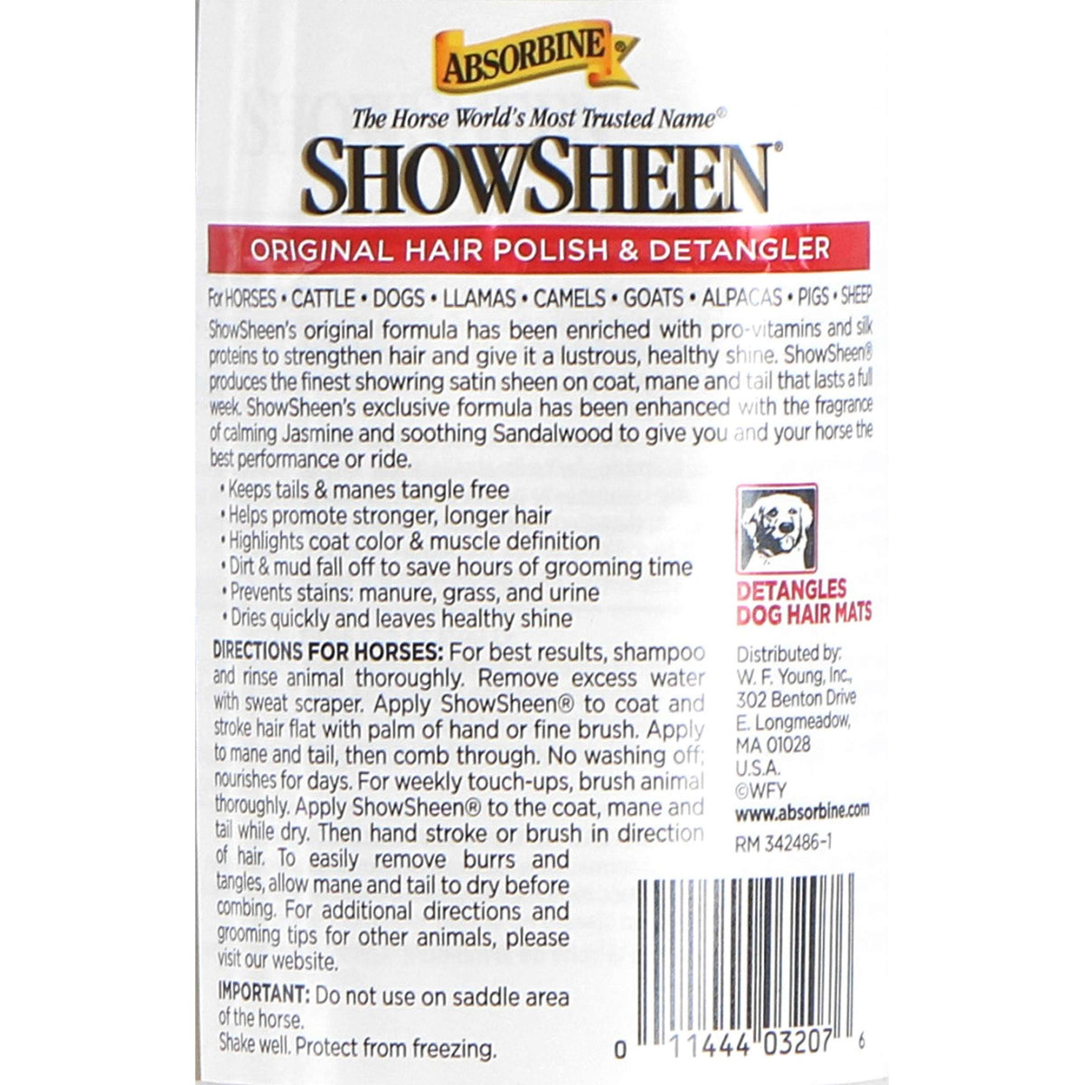 Absorbine Districante Showsheen Spray
