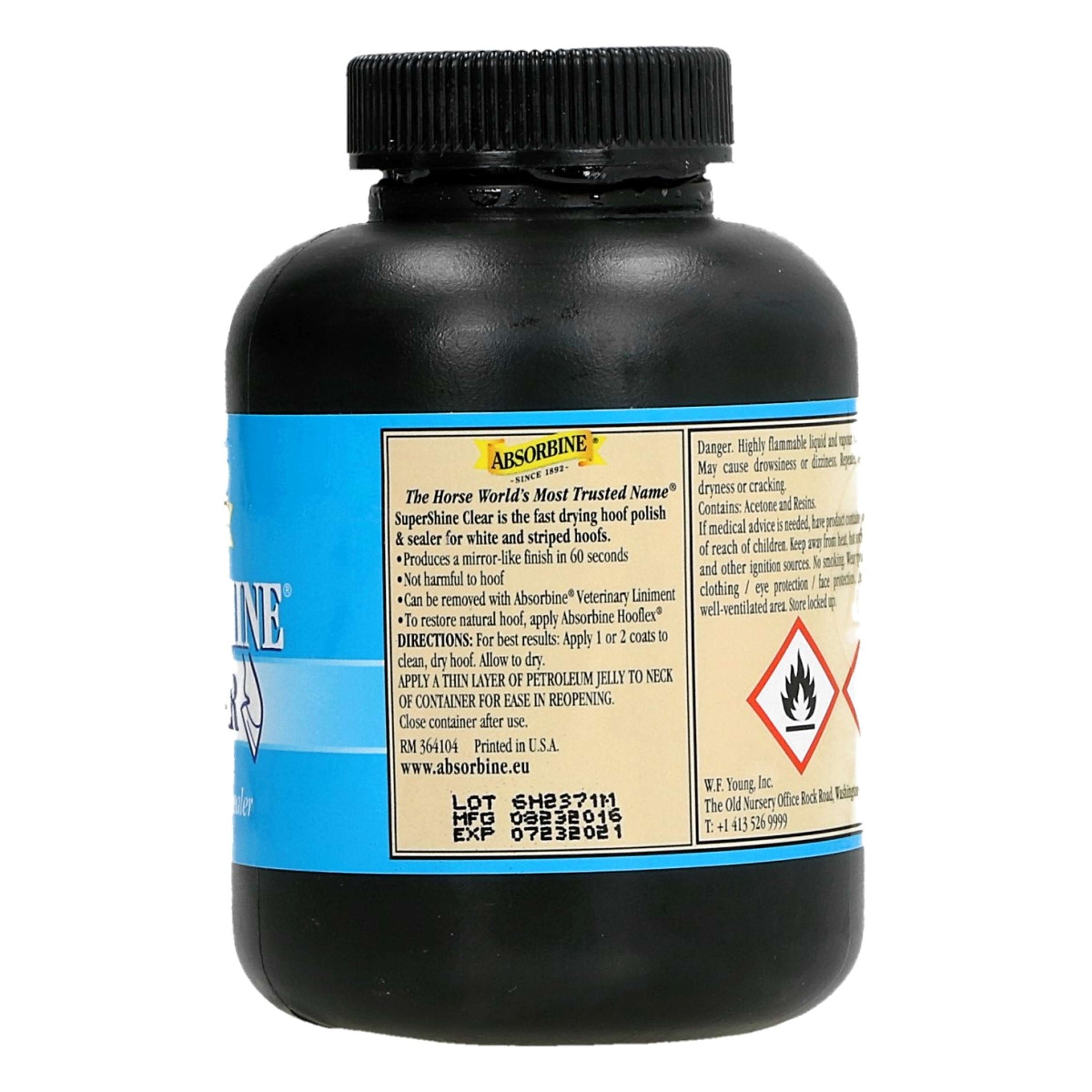 Absorbine Olio per Zoccoli Super Shine Transparant Trasparente Absorbine Olio per Zoccoli Super Shine Transparant Trasparente