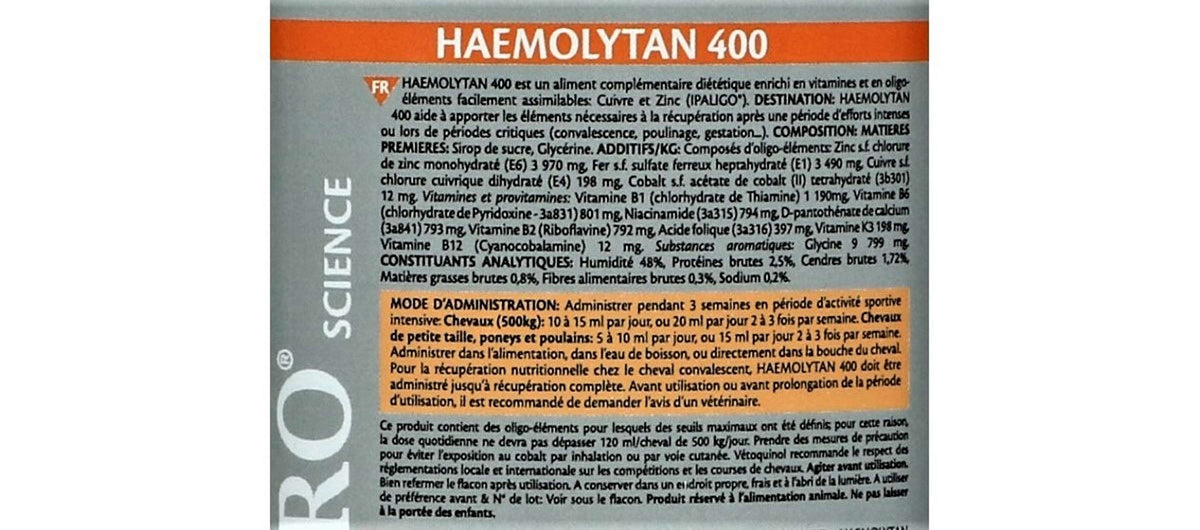Equistro Emolitico 400