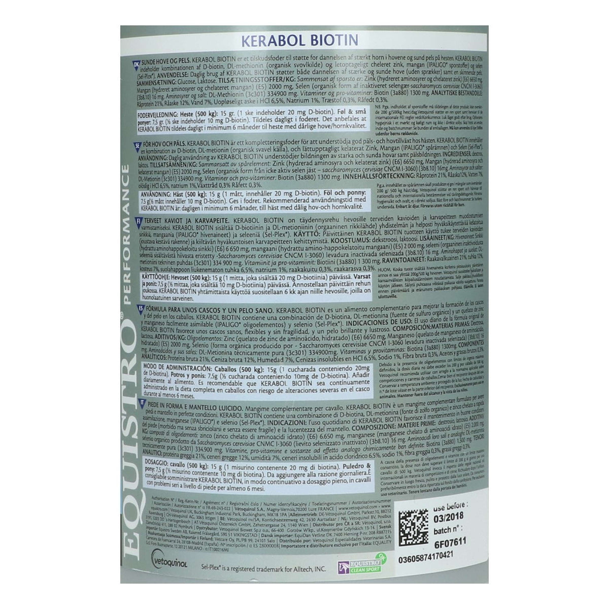 Equistro Kerabol biotina