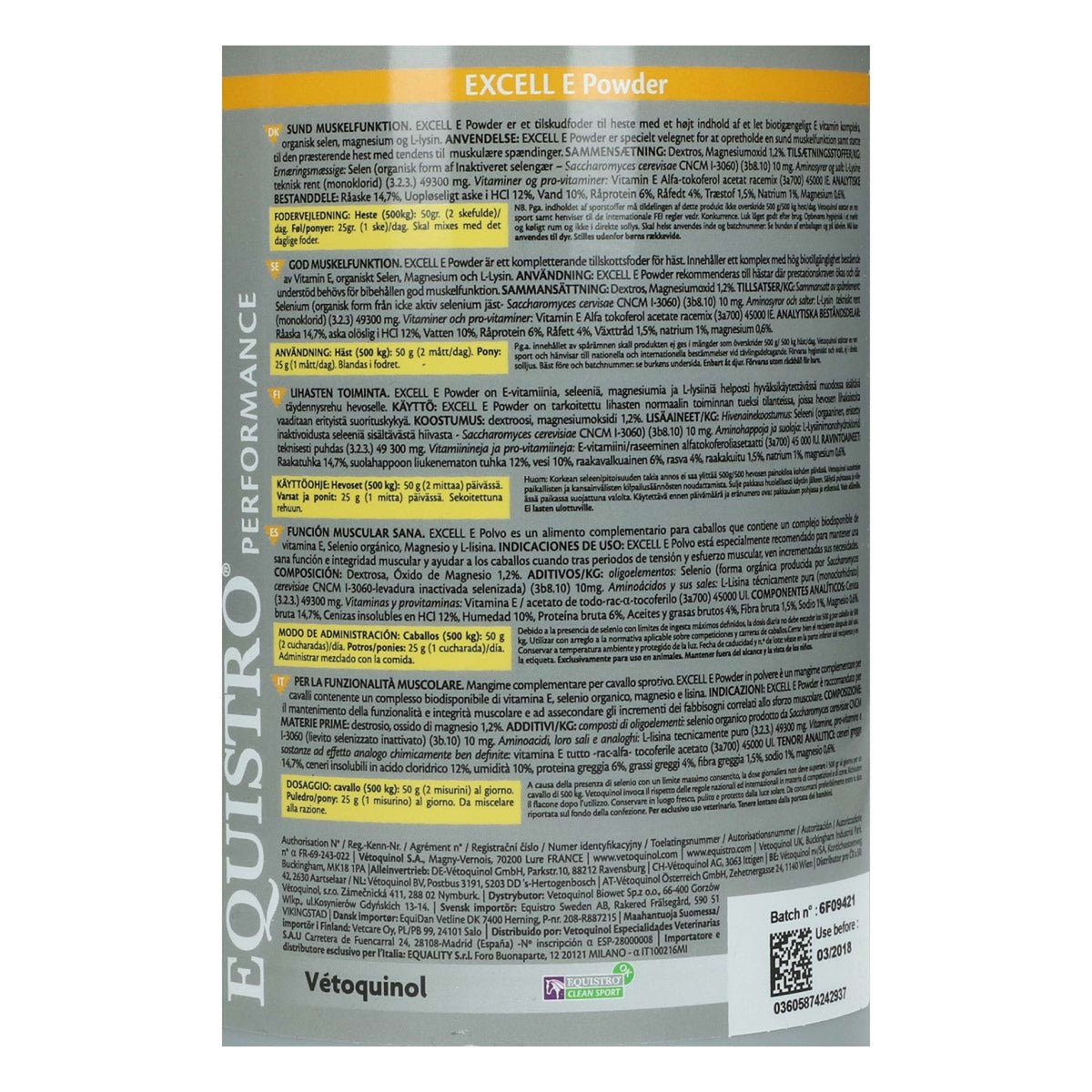 Equistro Excell E Polvere