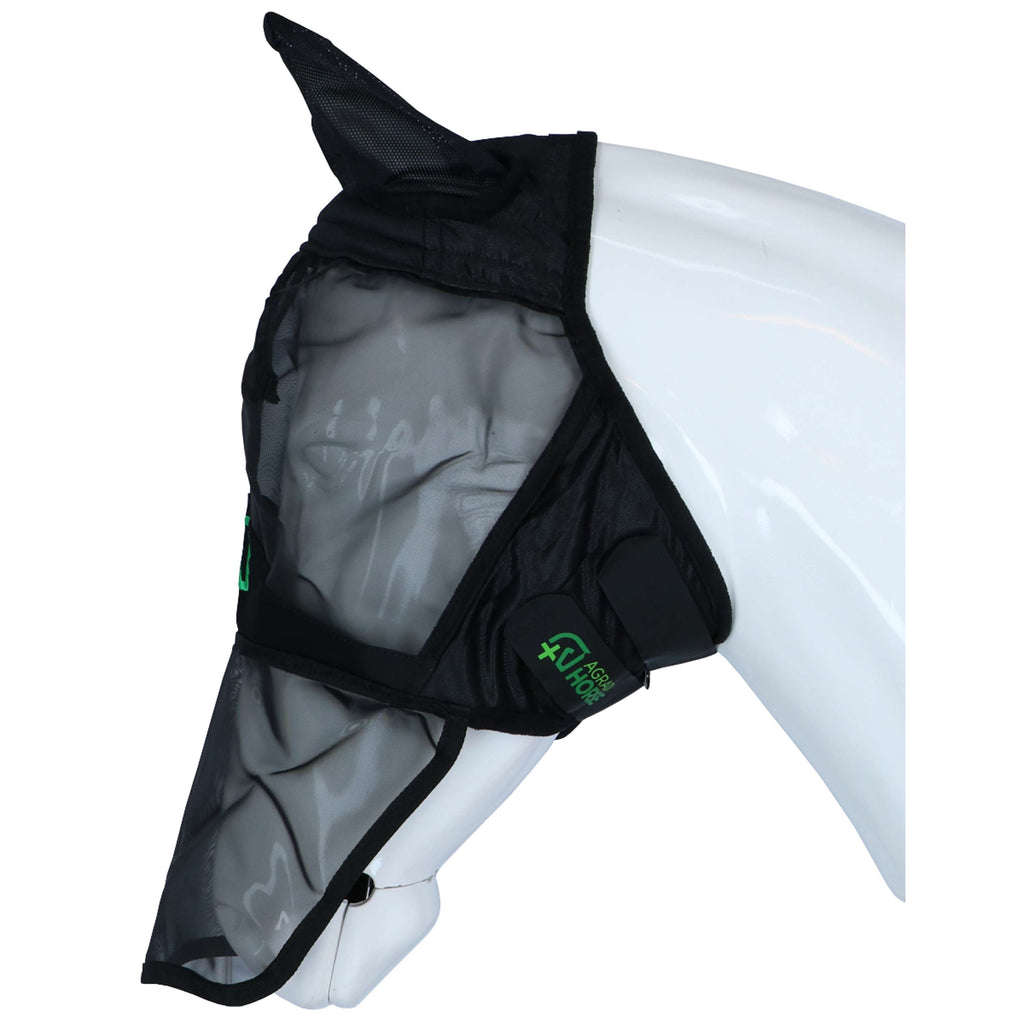 Agradi Horse Maschera per Mosche Fine Mesh Nero