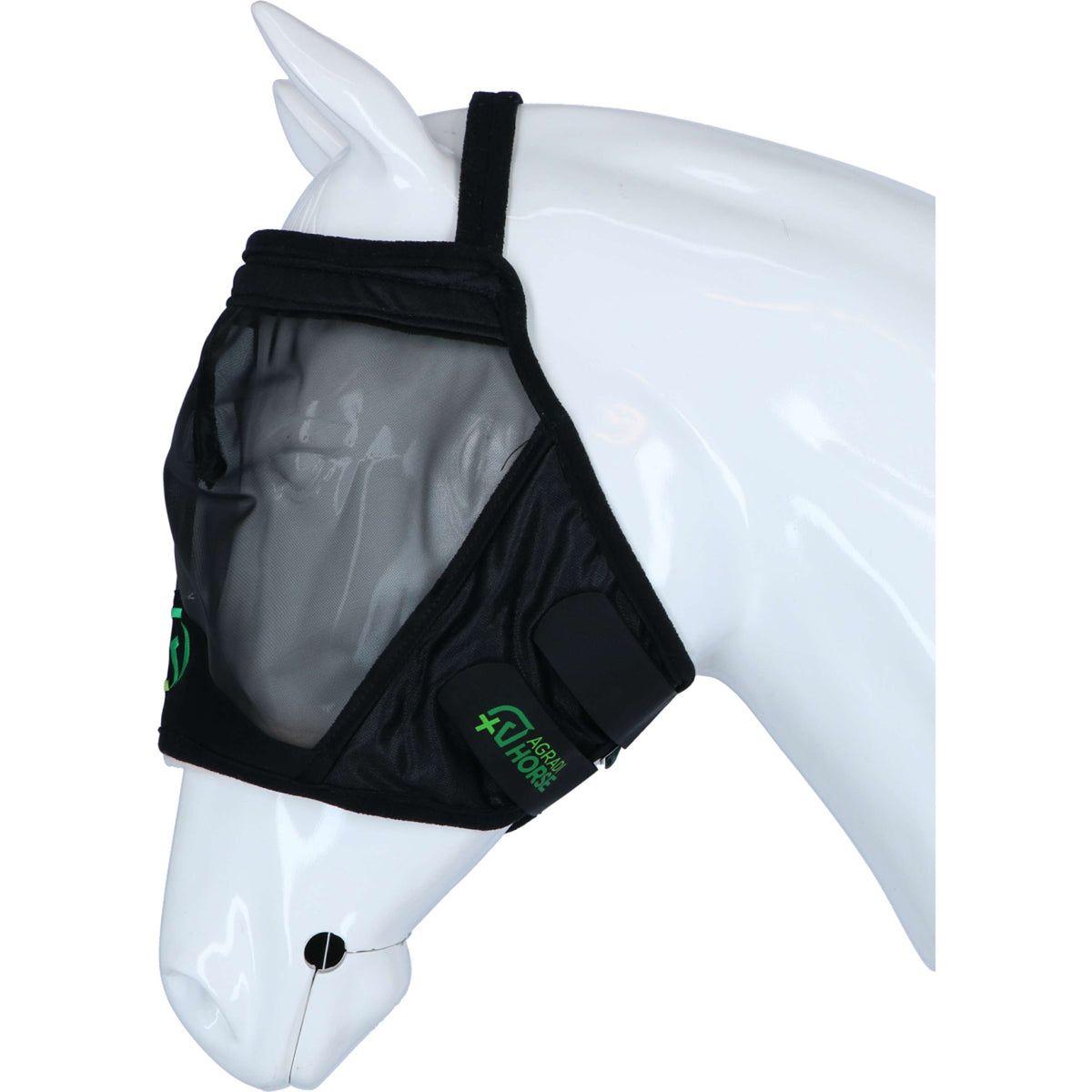 Agradi Horse Maschera per Mosche Fine Mesh Nero