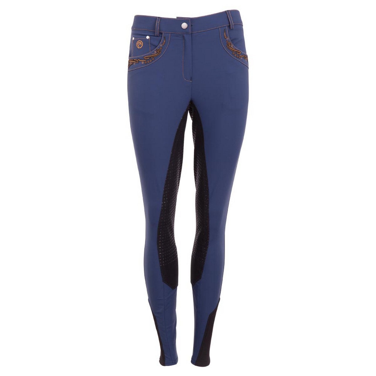 ANKY Calzoni Punched Ragazze Seduta in Pelle Completa Navy