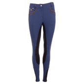 ANKY Calzoni Punched Ragazze Seduta in Pelle Completa Navy