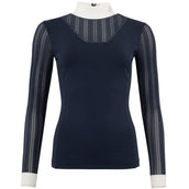 ANKY Maglietta da Competizione Mesh Maniche Lunghe Navy