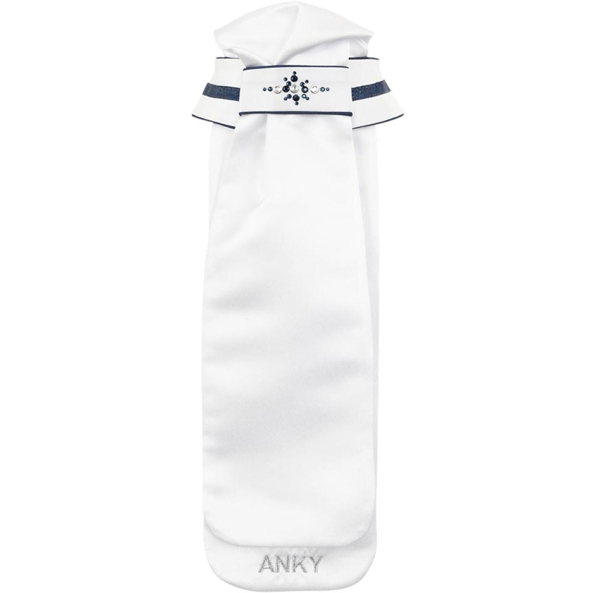 ANKY Plastron Stone Deluxe Bianco/blu scuro
