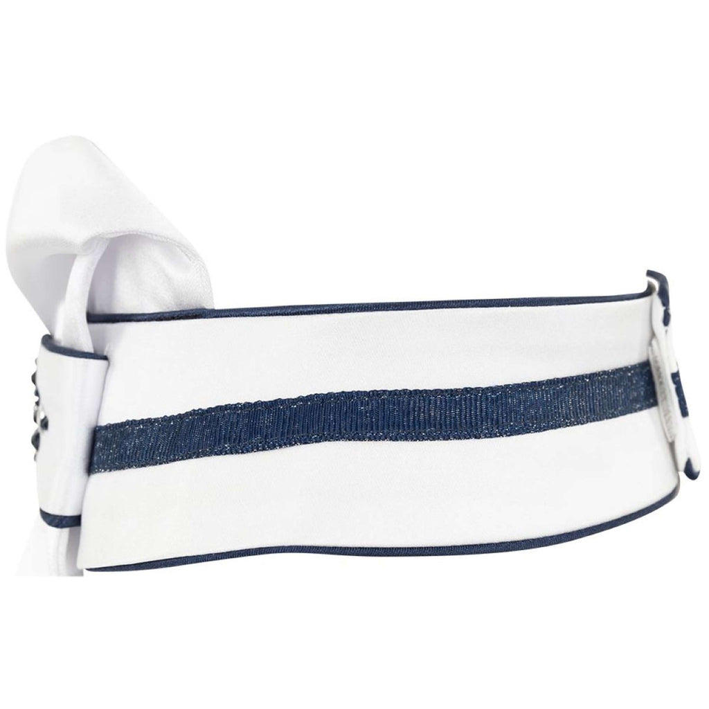ANKY Plastron Stone Deluxe Bianco/blu scuro
