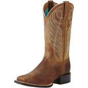 Ariat Stivali Western Round Up Wst B Powder Brown