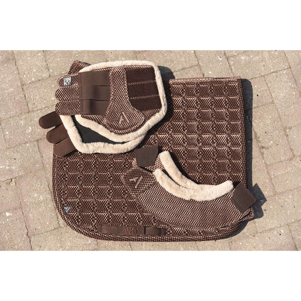 ANKY Sottosella Check Velvet XB25003 Dressage Deep Taupe