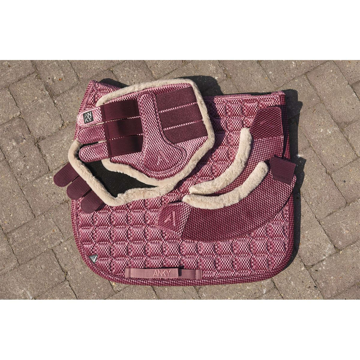 ANKY Sottosella Check Velvet XB25003 Dressage Mellow Mauve