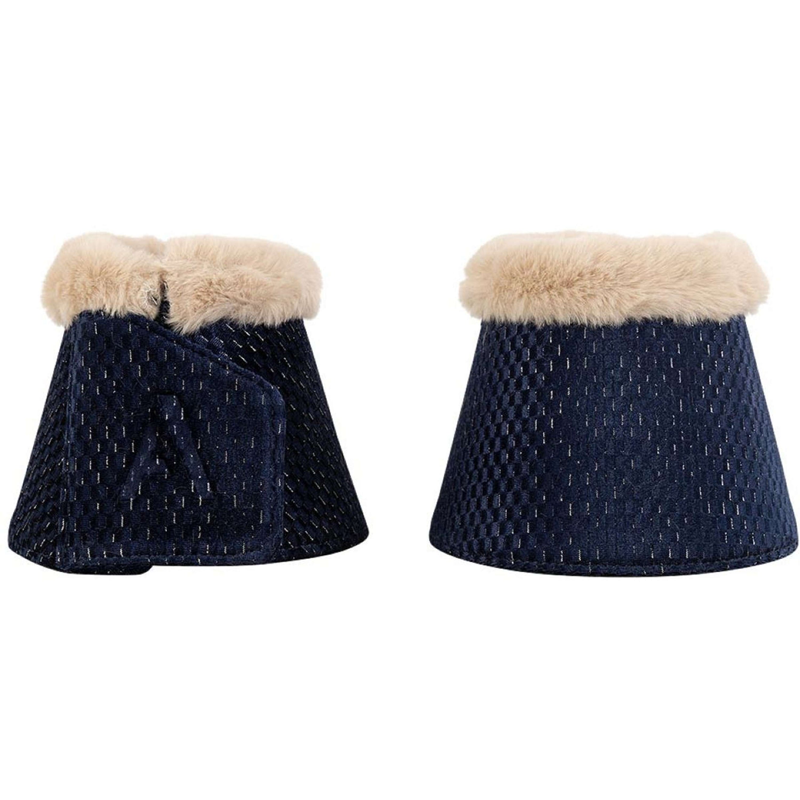 ANKY Stivaletti a Campana Check Velvet ATB25009 Blu notte