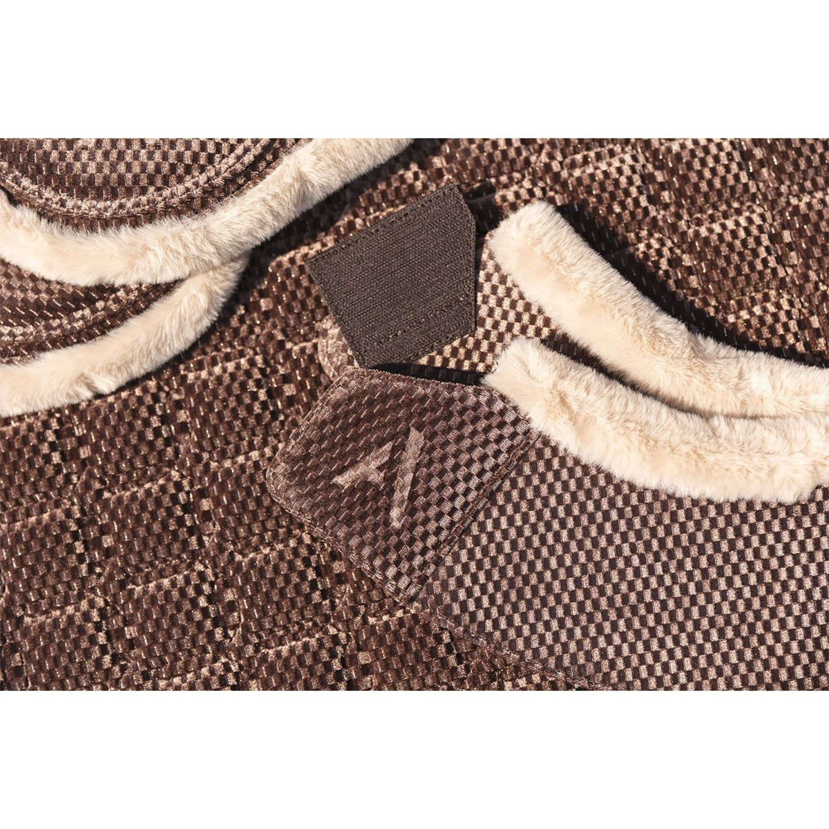 ANKY Stivaletti a Campana Check Velvet ATB25009 Deep Taupe