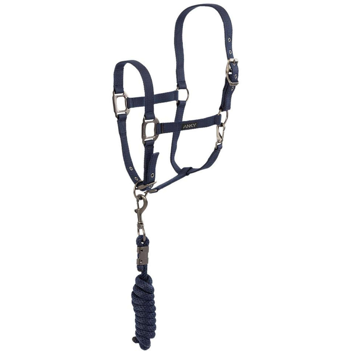 ANKY Set Cavezza Check Velvet ATH25002 Blu notte