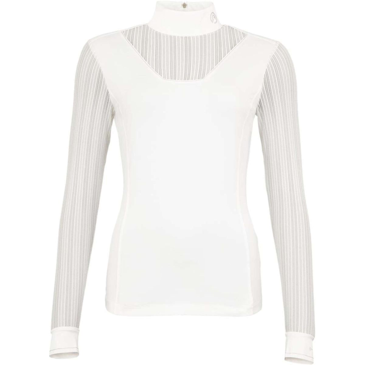 ANKY Maglietta da Competizione Mesh Maniche Lunghe Bianco